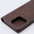 Case for iPhone 15 Pro, ERBORD Vintage, wallet with flap, coffee