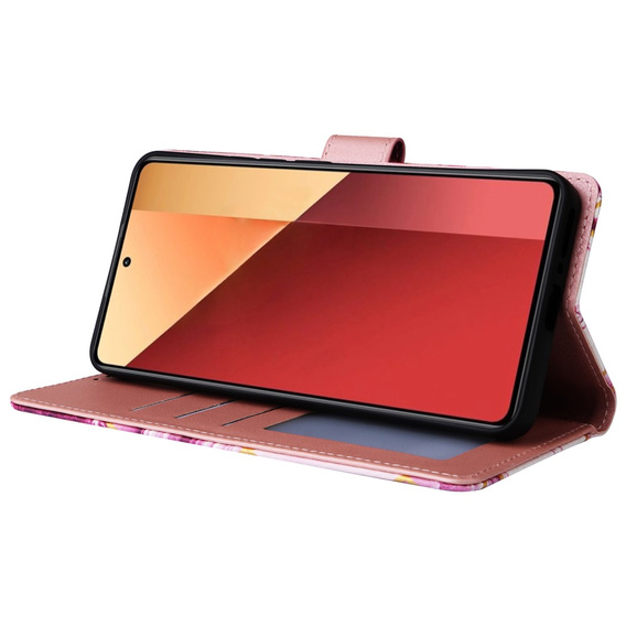 Flip case for Xiaomi Redmi Note 13 Pro 4G / Xiaomi Redmi Note 14S / Xiaomi Poco M6 Pro 4G, Wallet, Marble purple