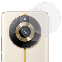 2x ERBORD tempered glass for camera to Realme 11 Pro 5G / Pro + 5G, transparent