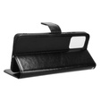 Flip case for Motorola Moto E14, Crazy Horse Wallet, black