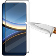 3D Tempered Glass for Xiaomi Poco F7 Pro, black frame