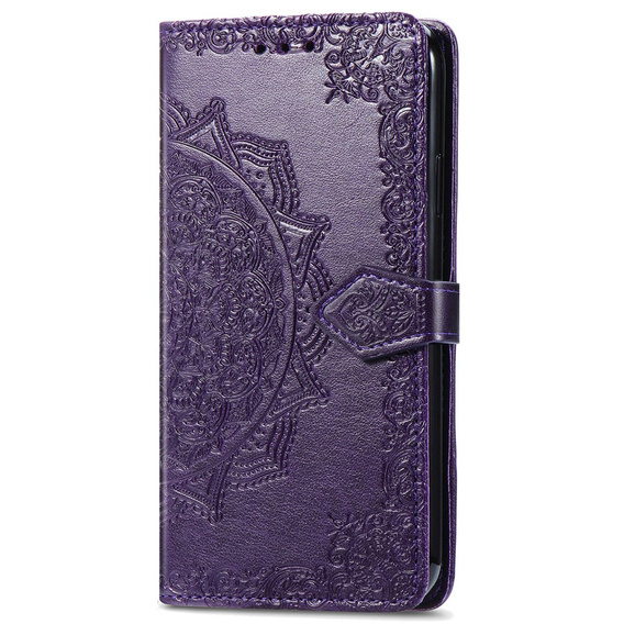Flip case for Motorola Edge 50 Pro, Mandala, purple