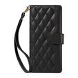 Crossbody Leather Wallet flip case for Honor 400 Pro 5G, black
