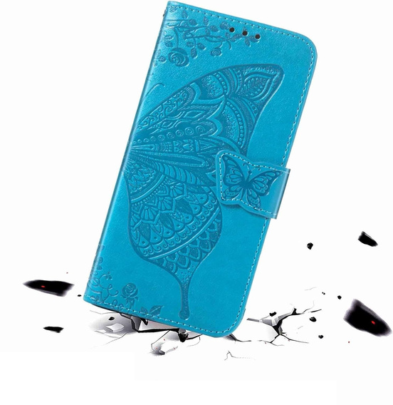 Flip case for Oppo Reno 13F / Oppo Reno 13FS, Butterfly, blue