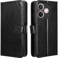 Flip case for Oppo A5 Pro 5G, Crazy Horse Wallet, black