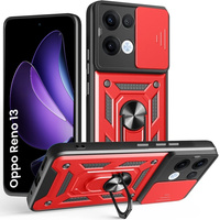 Case for Oppo Reno 13, CamShield Slide, red