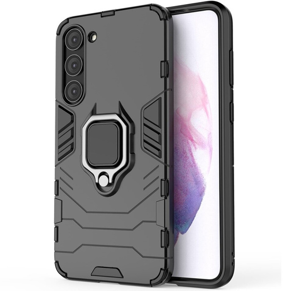 Case for Samsung Galaxy S23, Kickstand Ring, black