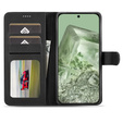 Flip case for Google Pixel 8A, LC.IMEEKE, black