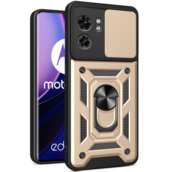 Case for Motorola Edge 40, CamShield Slide, gold