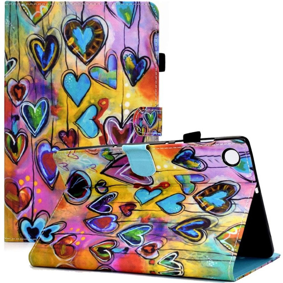 Case for Lenovo Tab M10 Plus 10.6 Gen 3 125F/128F, hearts