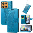 Flip case for Motorola Moto G15 / Motorola Moto G15 Power, Butterfly, blue