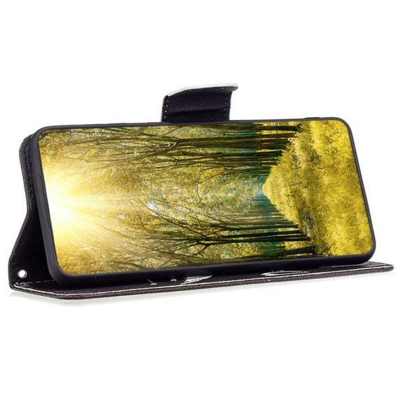 Flip case for Samsung Galaxy A55 5G, Wallet, Don't Touch My Phone, black