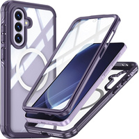 Case for Samsung Galaxy A36 / Samsung Galaxy A56, Shockproof, with glass, for MagSafe, purple
