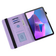 Flap case for Lenovo Pad M9, flower, purple