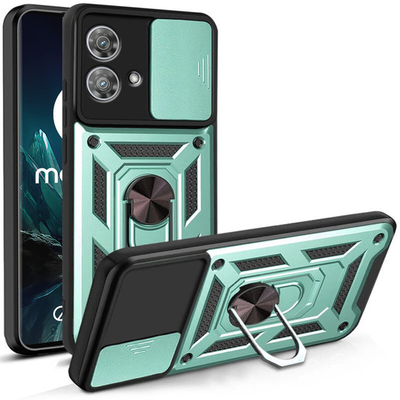 Case for Motorola Edge 40 Neo, CamShield Slide, green
