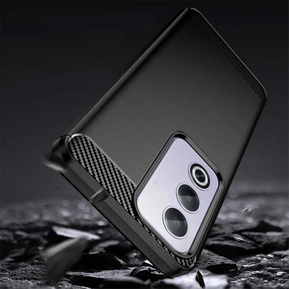 Case for Oppo A80, Carbon, black