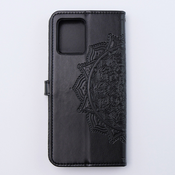 Flip case for Motorola Moto G54 5G, Mandala, black