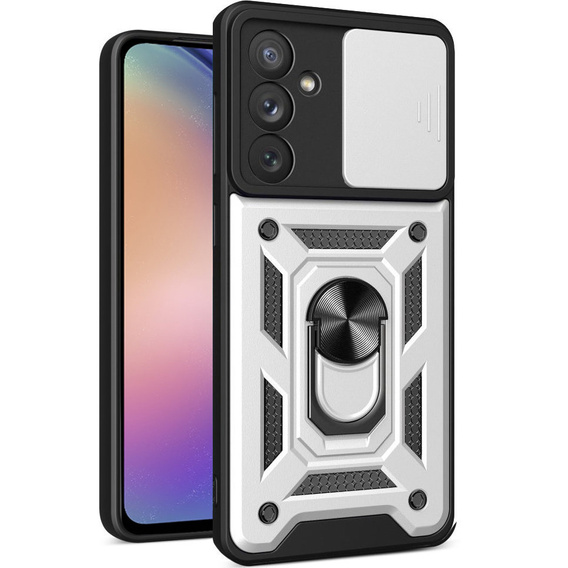 Case for Samsung Galaxy A54 5G, CamShield Slide, silver