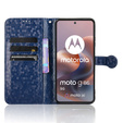 Flip case for Motorola Moto G86 Power 5G, Wallet Rhombus, blue
