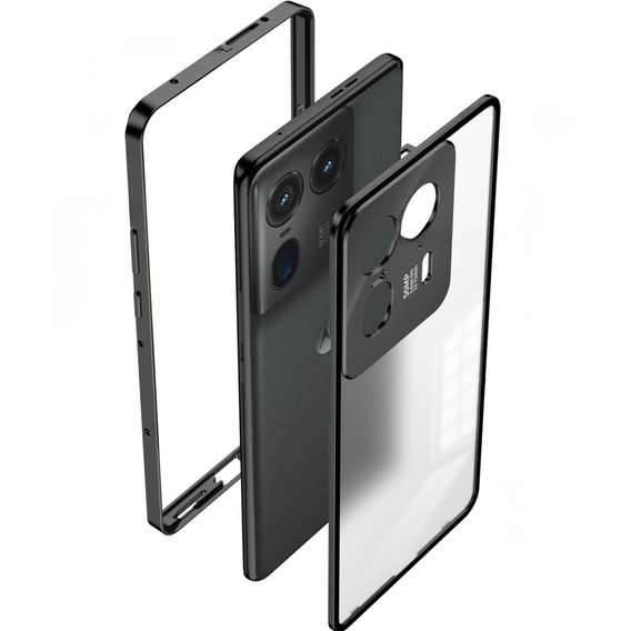 1 x Case for Motorola Edge 50 Ultra, Frame Case, black