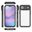 Case for iPhone Air, IP68 waterproof Redpepper, black