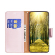 Flip case for Xiaomi Redmi 12 4G, Wallet Litchi Magnet, pink rose gold