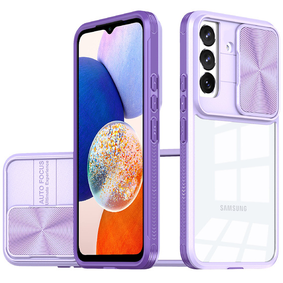 Case for Samsung Galaxy A14 4G/5G, Slide Camera, purple