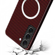 Case for Samsung Galaxy S21, Magsafe Slim Carbon, red