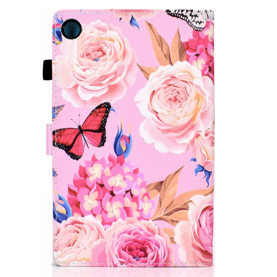 Case for Lenovo Tab M10 Plus 10.6 Gen 3 125F/128F, flowers and butterfly