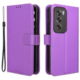 Flip case for Oppo Reno 12, Wallet Smart Magnet, purple