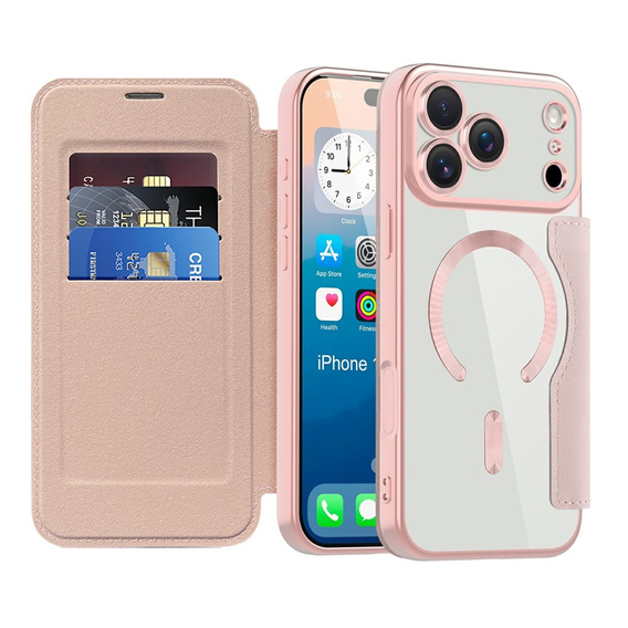 Wallet MagSafe RFID flip case with camera protection for iPhone 17 Pro Max