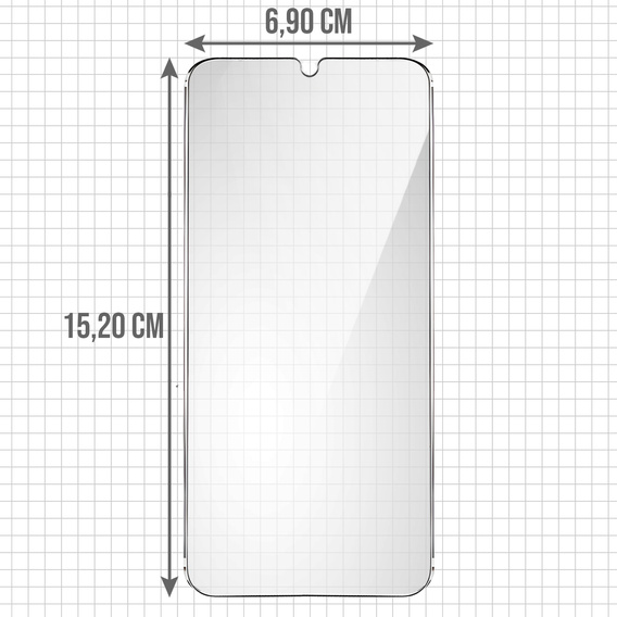 2x Tempered Glass for Samsung Galaxy A32 4G, ERBORD 9H Hard Glass for phone screen