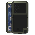Love Mei Case for Samsung Galaxy S25 Ultra, armored with glass, green