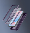 Armored case for Samsung Galaxy S24 FE, Dexnor Full Body (Two Frames), purple