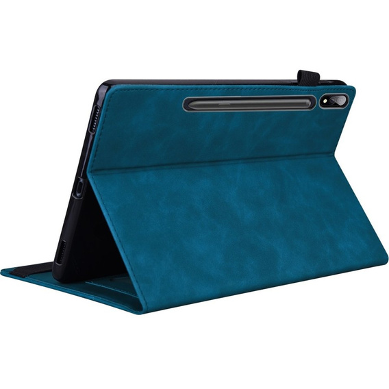 Case for Samsung Galaxy Tab S8 Ultra, Classic, with space for stylus, blue