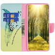 Flip case for Xiaomi 13 Lite, Wallet, feather, blue