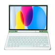 Case + keyboard iPad 10.9 2022 10 Gen, Pen Slot, light green