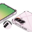 Case for Samsung Galaxy A56, Erbord Dropproof, transparent + Glass