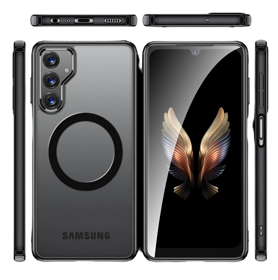 Case for Samsung Galaxy A35 5G, Fusion Hybrid, for MagSafe, black