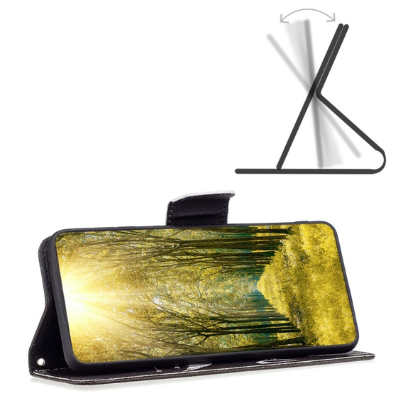 Flip case for Motorola Edge 40 Neo, Wallet, Don't Touch My Phone, black