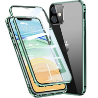 Case for iPhone 11, Magnetic Dual Glass, green