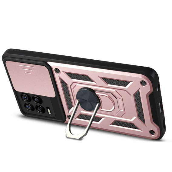 Case for Realme 8 / 8 Pro, CamShield Slide, pink rose gold
