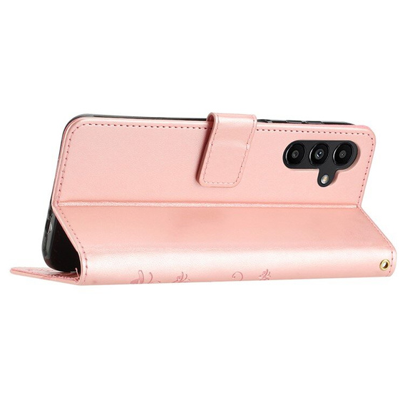 Flip case for Samsung Galaxy A55 5G, Wallet, Butterfly, purple