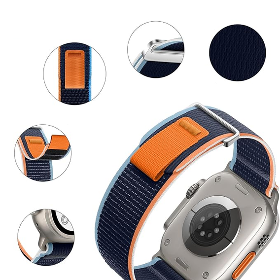 Nylon Strap for Apple Watch 1/2/3/4/5/6/7/8/9/10/SE/Ultra/Ultra 2 42/44/45/49MM