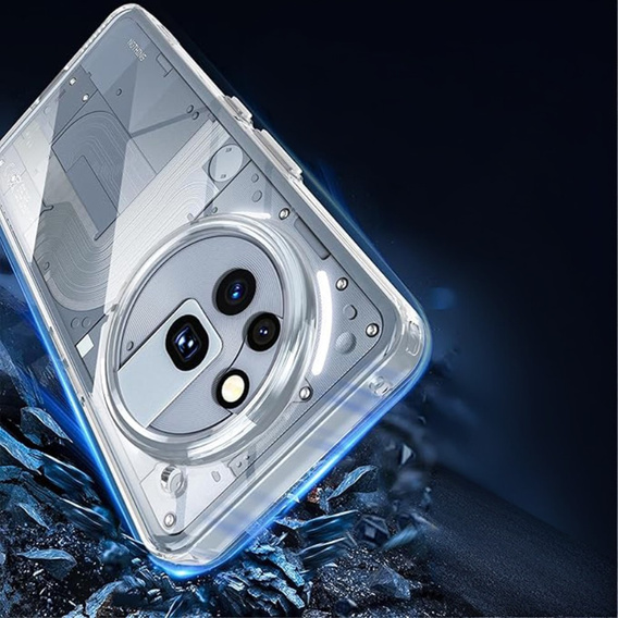 Case for Nothing Phone 3a Pro, Fusion Hybrid, transparent