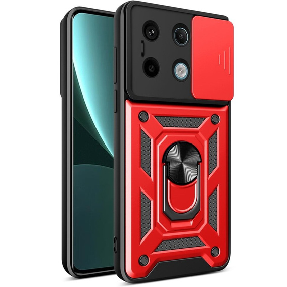 Case for Xiaomi Redmi Note 13 Pro 5G, CamShield Slide, red
