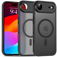 Matt Case for iPhone Air, for MagSafe, with camera protection, matt black