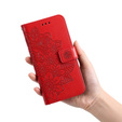 Flip case for Samsung Galaxy A53 5G, Mandala Flower, red
