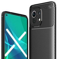 Case for Xiaomi Mi 11, Carbon Gel, black