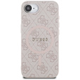 Guess HC MagSafe PU 4G Ring Classic Logo Case for iPhone 16e